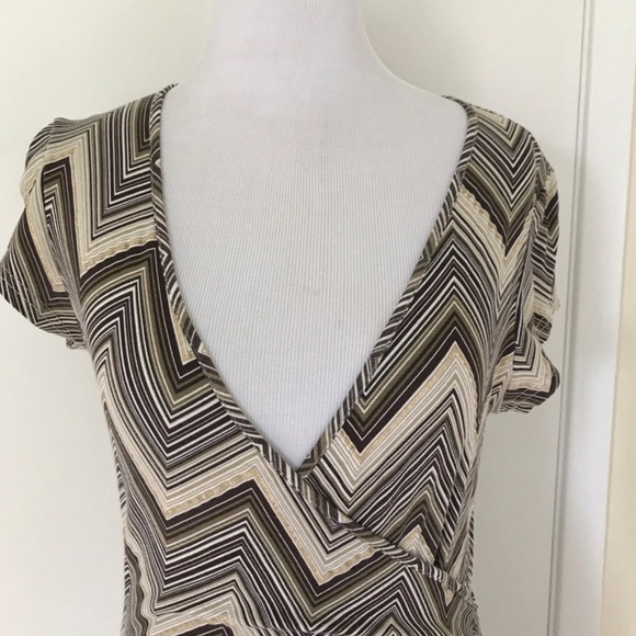 NAF NAF FAUX WRAP DRESS. - Picture 3 of 8